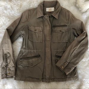 J. Crew classic twill chino utility jacket